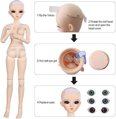 Miniatura 6 de Muñeca UCanaan BJD 13 SD de 24 pulgadas