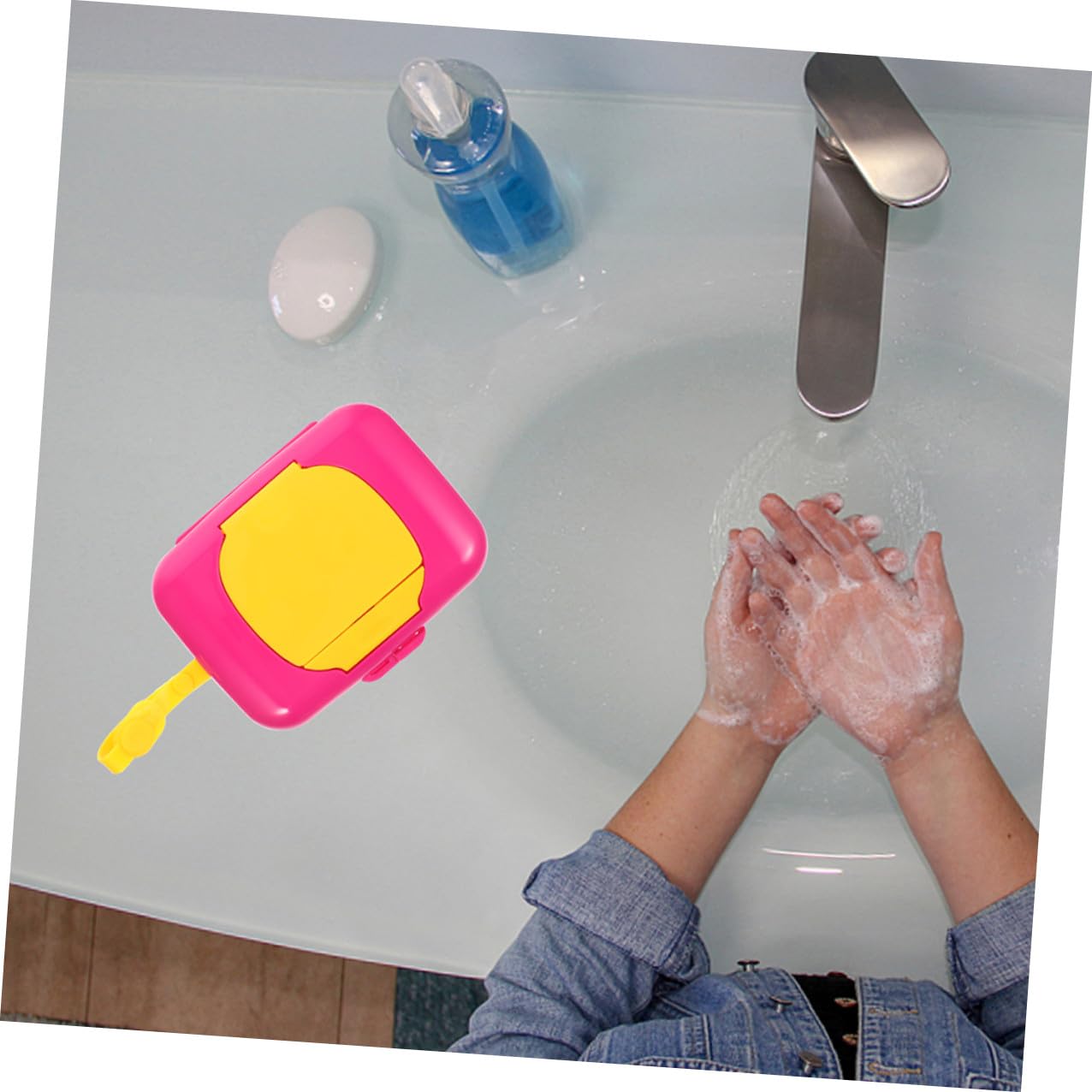 IMIKEYA 5 Set Dispenser Salviette Umidificate Portatile Custodia Per Salviettine Igienizzanti Per Scatola E Riutilizzabile Leggera E Resistente Adatta 2 Pezzi * 5