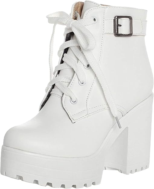 white platform boots cheap