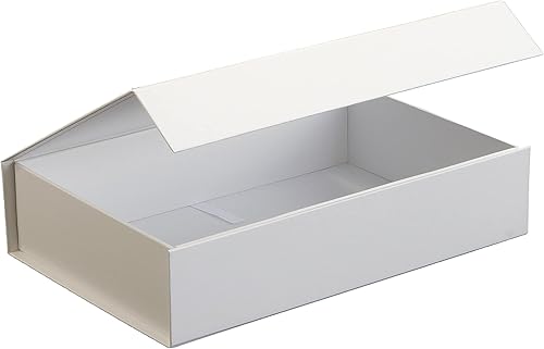 Miniatura 3 de CECOBOX - 1 caja de regalo con tapa para regalos de 11.4 x 7.5 x 2 pulgadas, mate, caja de regalo plegable con cierre magnético, para padrinos de