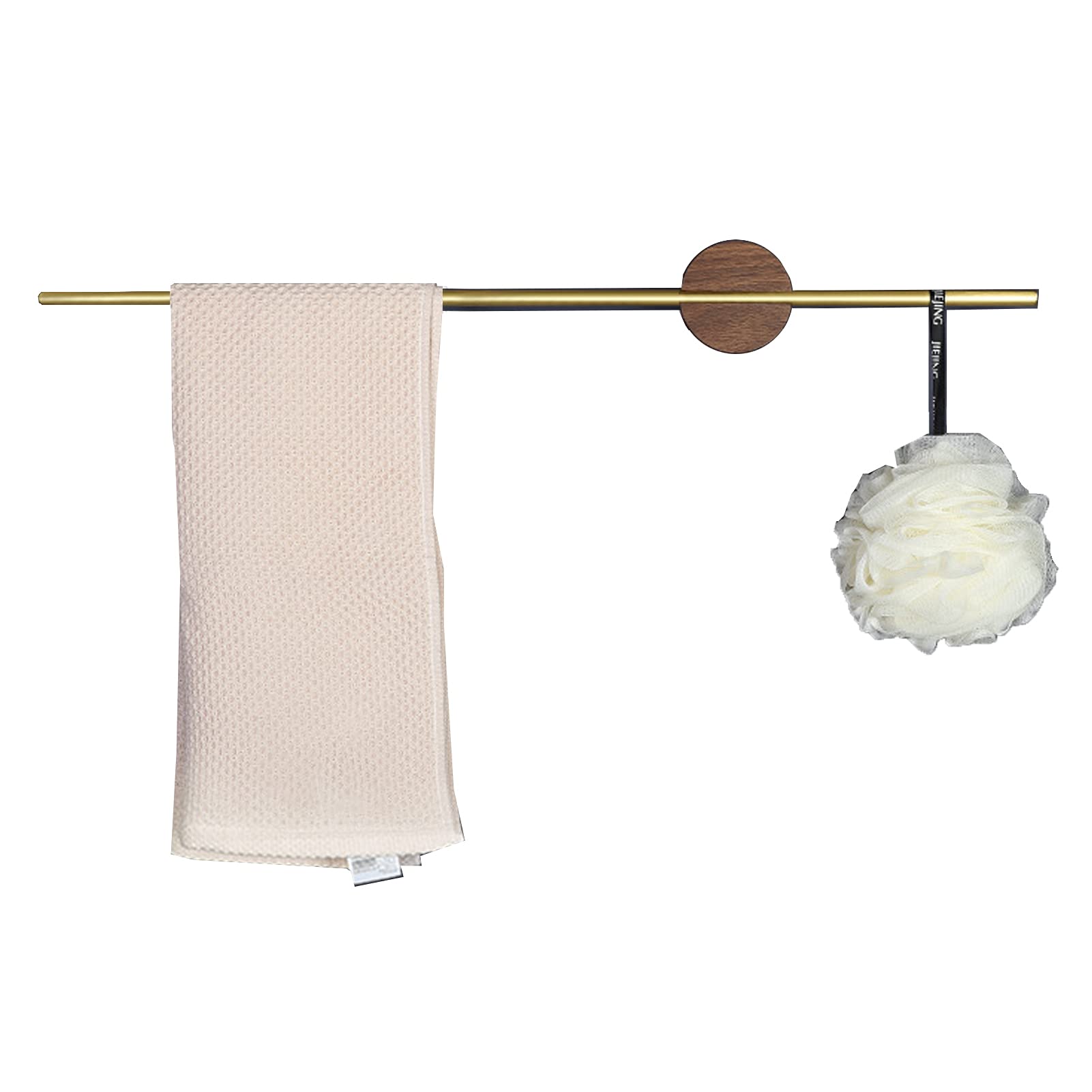 DKRAHRJJ Towel Rack Wall Mounted, Hand Towel Rack for Bathroom,Hand Towel Drying Rack,Towels Holder and Accessories Stand,Store Washcloths or Dishcloths/Black Walnut/50Cm/20Inch