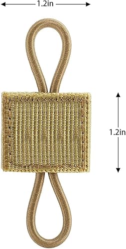 Miniatura 8 de 15 piezas de soporte táctico para engranajes con clip Molle Web elástico de cincha retenedor de cinta de encuadernación con hebilla chalecos para