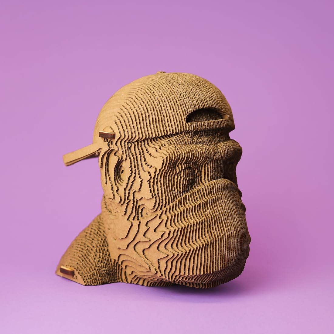 CARTONIC AFFE Nichts Sagen 3D-Puzzle aus Karton – Skulptur-Bausatz