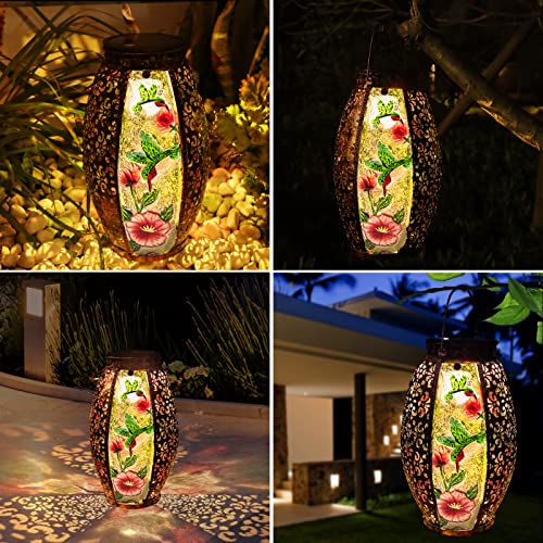 Toodour Solar Lantern Outdoor, Hummingbird Gifts For Women Mom Grandma - View #13