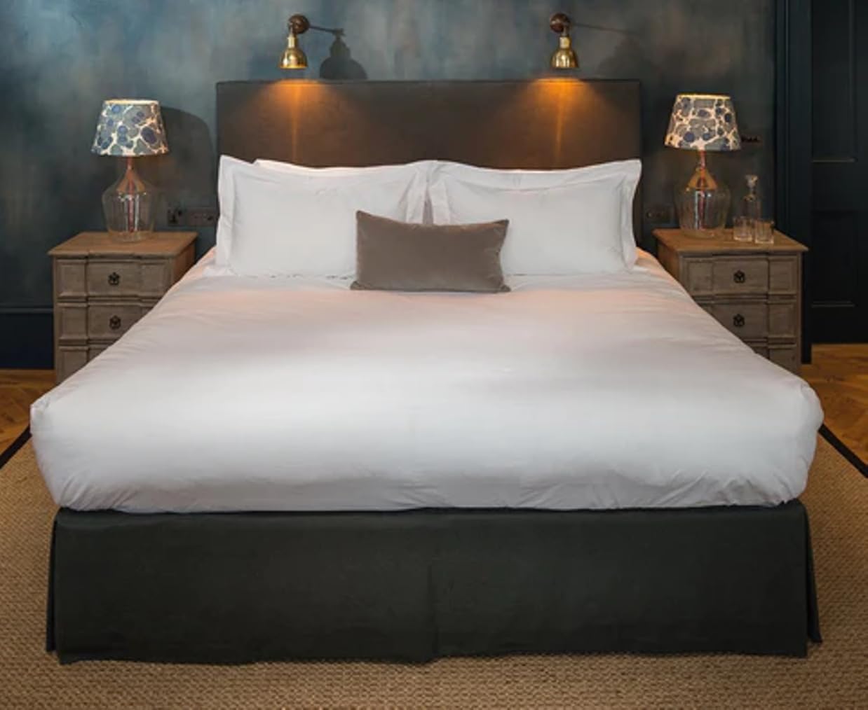 Marquis Mills 2 Pack Embrace 100% Supima Cotton Duvet Cover Full Size Luxurious White