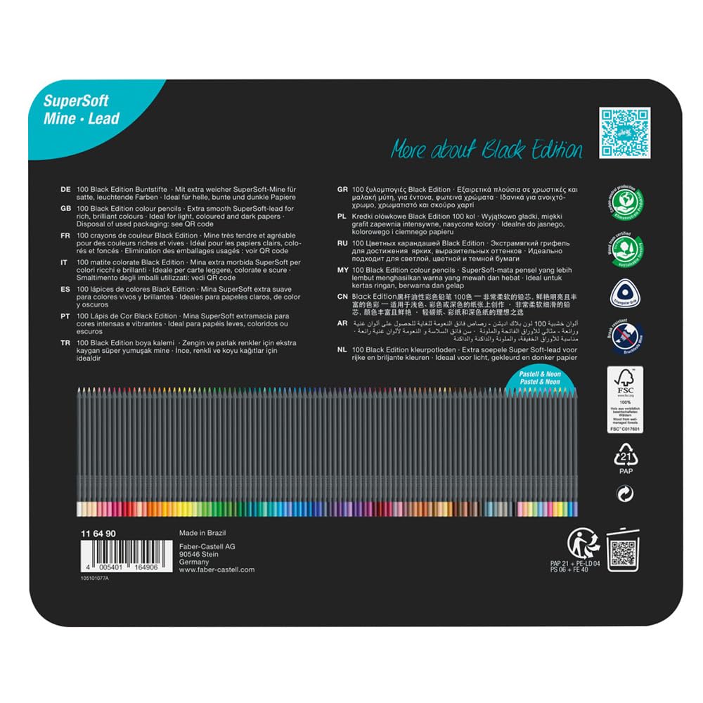 Amazon.com: Faber-Castell Black Edition Colored Pencils, Classic 1 Amazon.com: Faber-Castell Black Edition Colored Pencils, Classic 1
