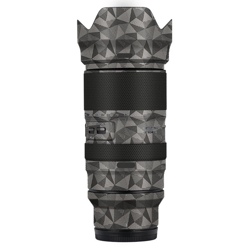 Protection objectif photo Tamron 50-400 anti-rayures triangle titane Nikon