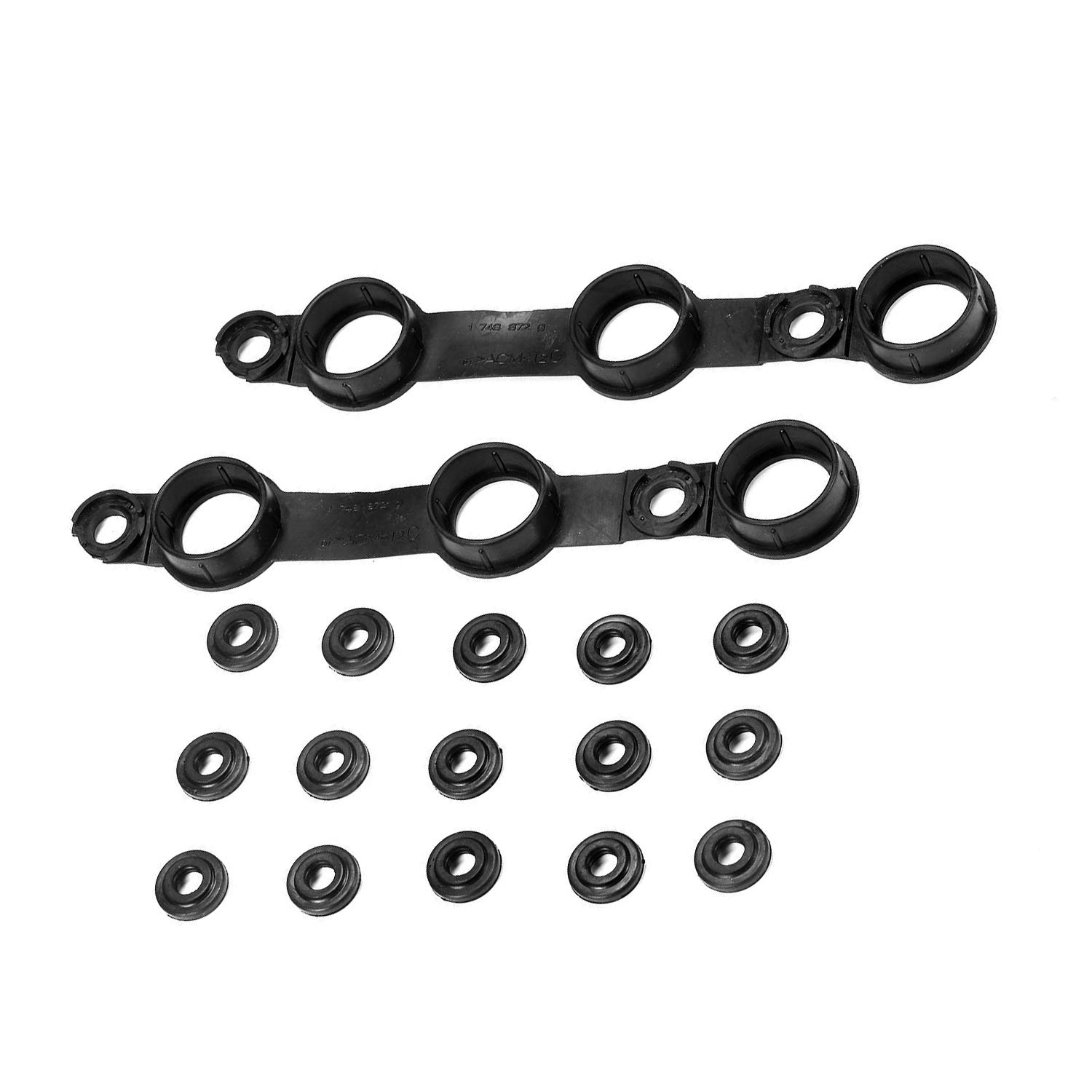 WODOFO Engine Valve Cover Gasket Kit – 18-Piece Set With Seals For BMW M54 2.5L/3.0L (E39, E46, E53, X5, Etc.), Replaces 11120030496 - View #7