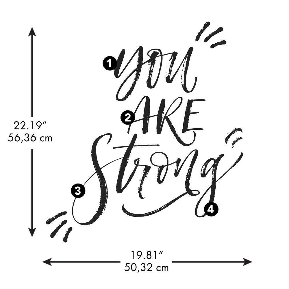 Calcomanías de pared «You are Strong»
