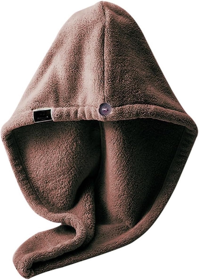 JSEIAJB Household Dry Cap Thickened Bath Towel Dry Cap Towel Dry Cap Hair Band Soft(White-Patch Five-Pointed star4)