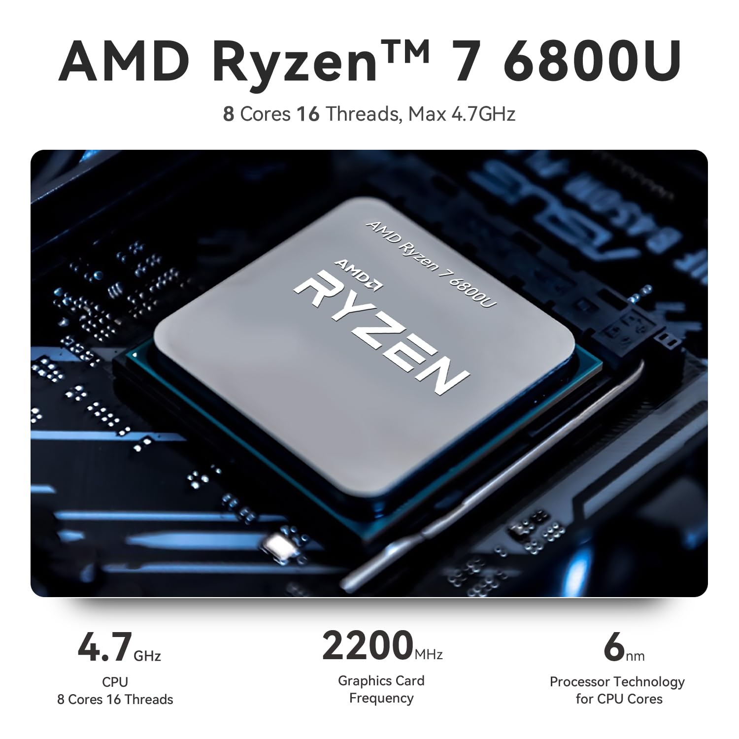 TRIGKEY Mini PC, Ryzen 7 5800H (8C/16T, up to 4.4GHz), Mini