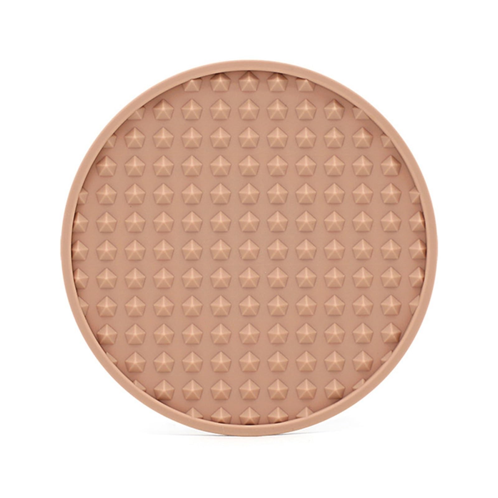 10Pcs Round Coaster Cup Mats Coffee Drinks Silicone Holder Thickened Non-slip Heat Pads for Cap(Color5)