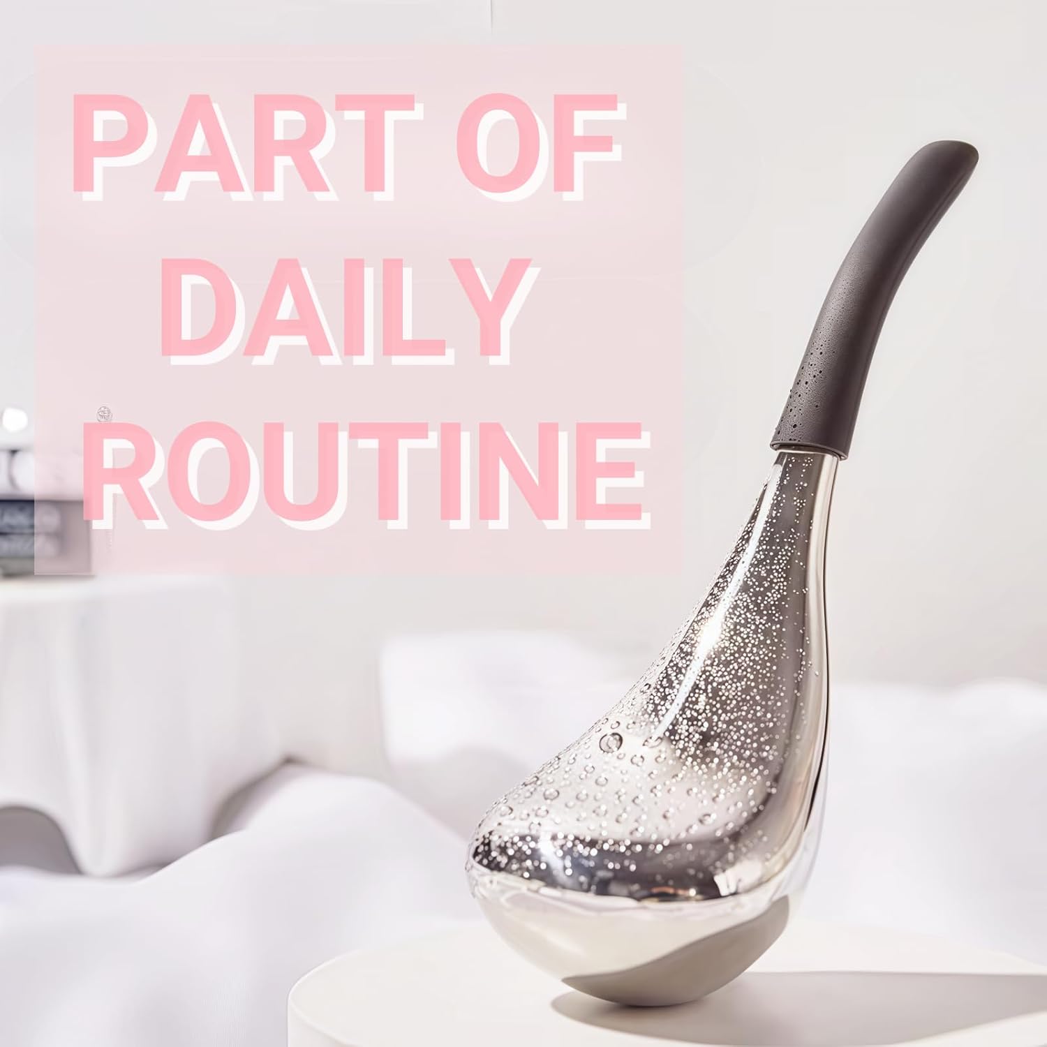 Cooling Globes for Face and Eyes, Ice Globes for Facials, Stainless Steel Cryo Sticks for Women and Ladies, Skin Care Tools Spa Roller, Anti-Aging, Wrinkles and Puffiness Relief (Black) - Image 4