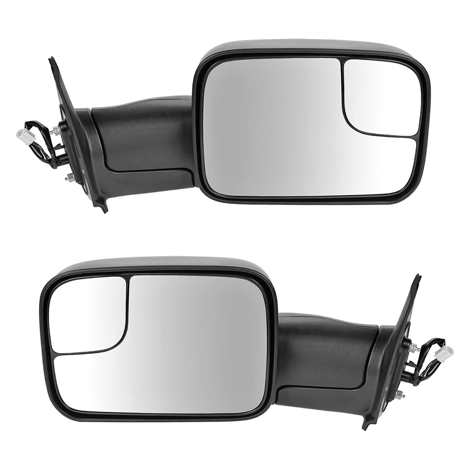 Photo 1 of Trail Ridge Tow Mirror Power Textured Black Flip-Up Pair Set for Toyota Tacoma