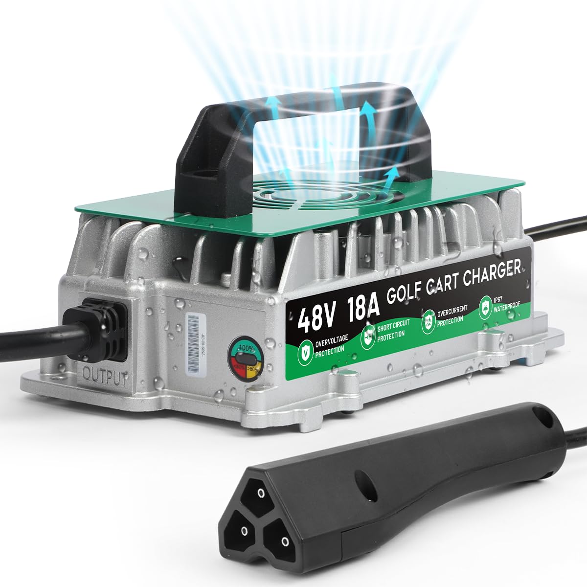 Snapklik.com : Golf Cart Charger 48 Volt EZGO RXV TXT Fast Charging ...