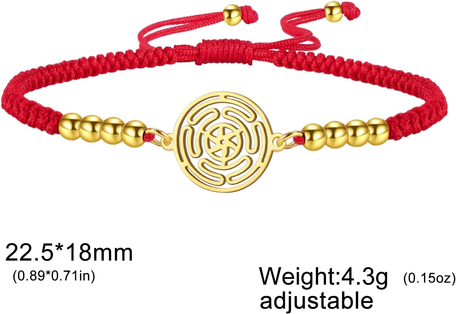 Amaxer Adjustable Hecate's Wheel Charm Colorful Braided String Bracelet with Sliding Knot Pagan Ancient Greek Symbol Wiccan Witchy Jewelry for Men Women - Image 6