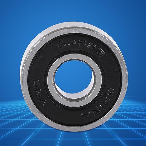 Miniatura 6 de 608-2RS - Mini rodamientos profundos de bolas de 0.315 in x 0.866 in x 0.276 in de goma sellados para patinetas, patines en línea, scooters, 10