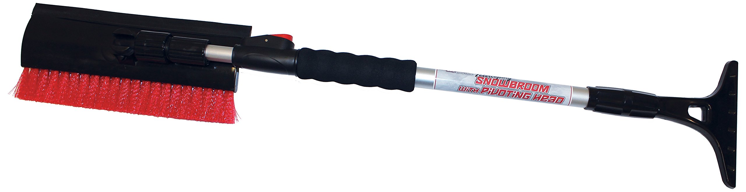 Emsco GroupBigfoot 45" Telescoping Snowbroom and Ice Sc - 11" Pivoting Head - Foam Grip 1707