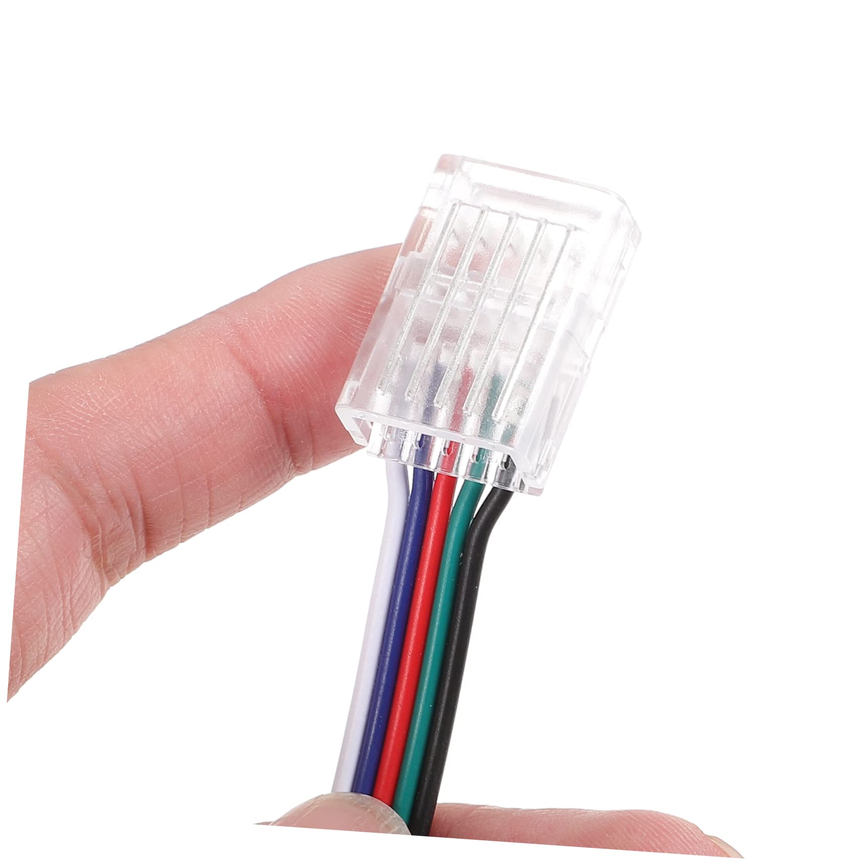OUNONA 3 Set Connettori LED Saldabili Pin Kit Collegamento per Strisce LED Rgb Facile Installazione e Design Stabile Connettori Cavo Flessibile