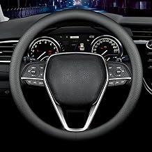 Sponsored You’re seeing this ad based on the product’s relevance to your search query.Learn more about this advertisement Carodi Nappa Leather Car Steering Wheel Cover, Fashion Non-Slip Leather Car Interior 15 Inches (approx. 38 cm) Universal (Black)
