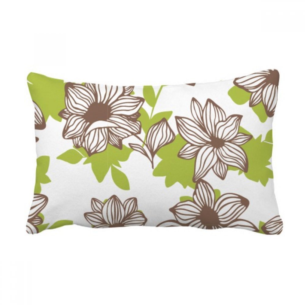 Coussin lombaire fleur pour soulager le dos sur le canapé avec style végétal
