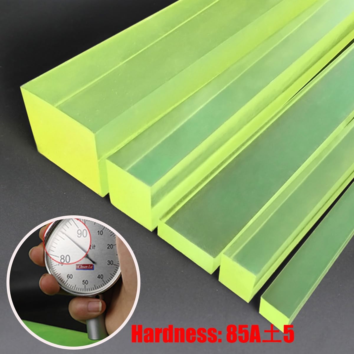 PU Vierkantstäbe 500mm Lange 40x40mm-100mm Hochflexibler Polyurethan-Stab Stoßdämpfer Dichtung Gummi Kunststoff Stäbe Fur Industrielle Maschinen Teile Heim DIY(40 * 60 * 500mm)