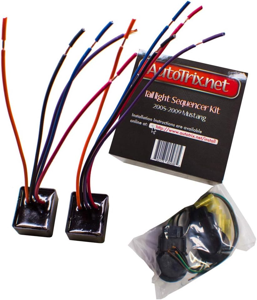 AutoTrix Tail Light Sequencer Kit - compatible with 2005-2009 Mustang