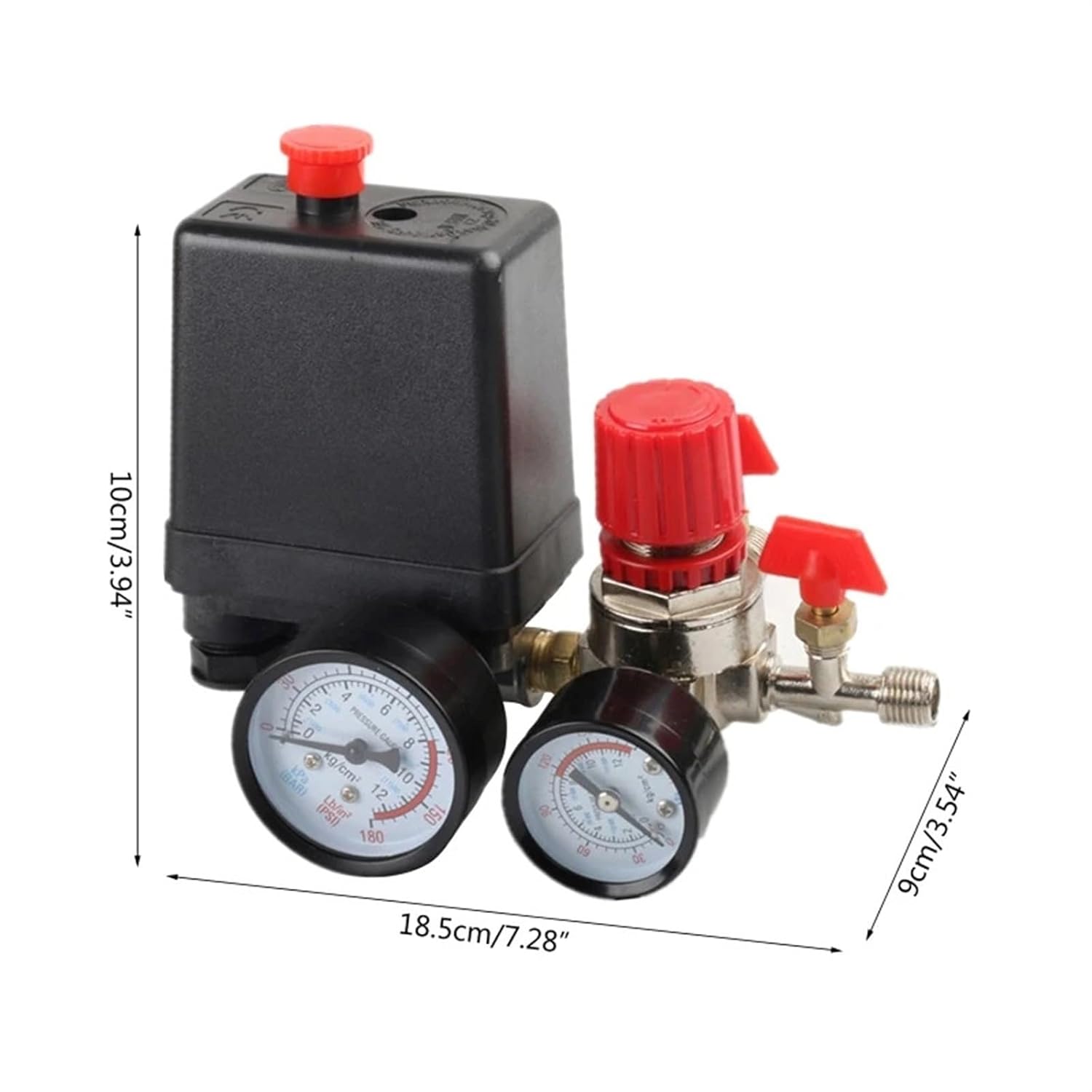 Air Compressor Pressure Switch Pressure Switch with Regulator Control Valve Gauge Air Pump Air Compressor