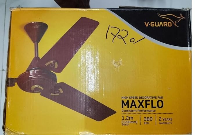 SUNRISE TRADING Brown V Guard E ZEST Ceiling Fan