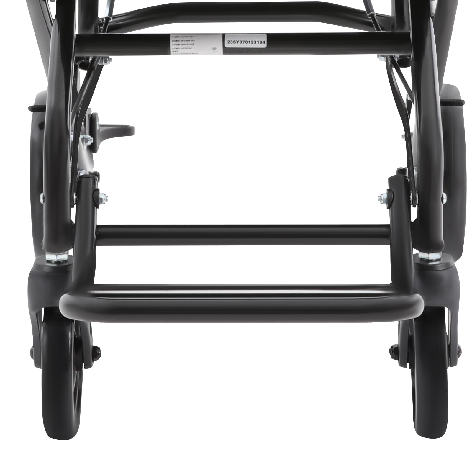 Silla de ruedas ligera Silla de viaje Silla de ruedas plegable Sillas de ruedas de transporte de aluminio con bolsa de almacenamiento 100 kg Capacidad de carga Ancho del asiento 40 cm para adultos 84