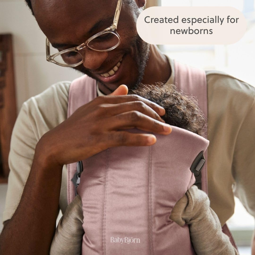 Amazon.com: BabyBjörn Baby Carrier Mini, Dusty Pink, Woven