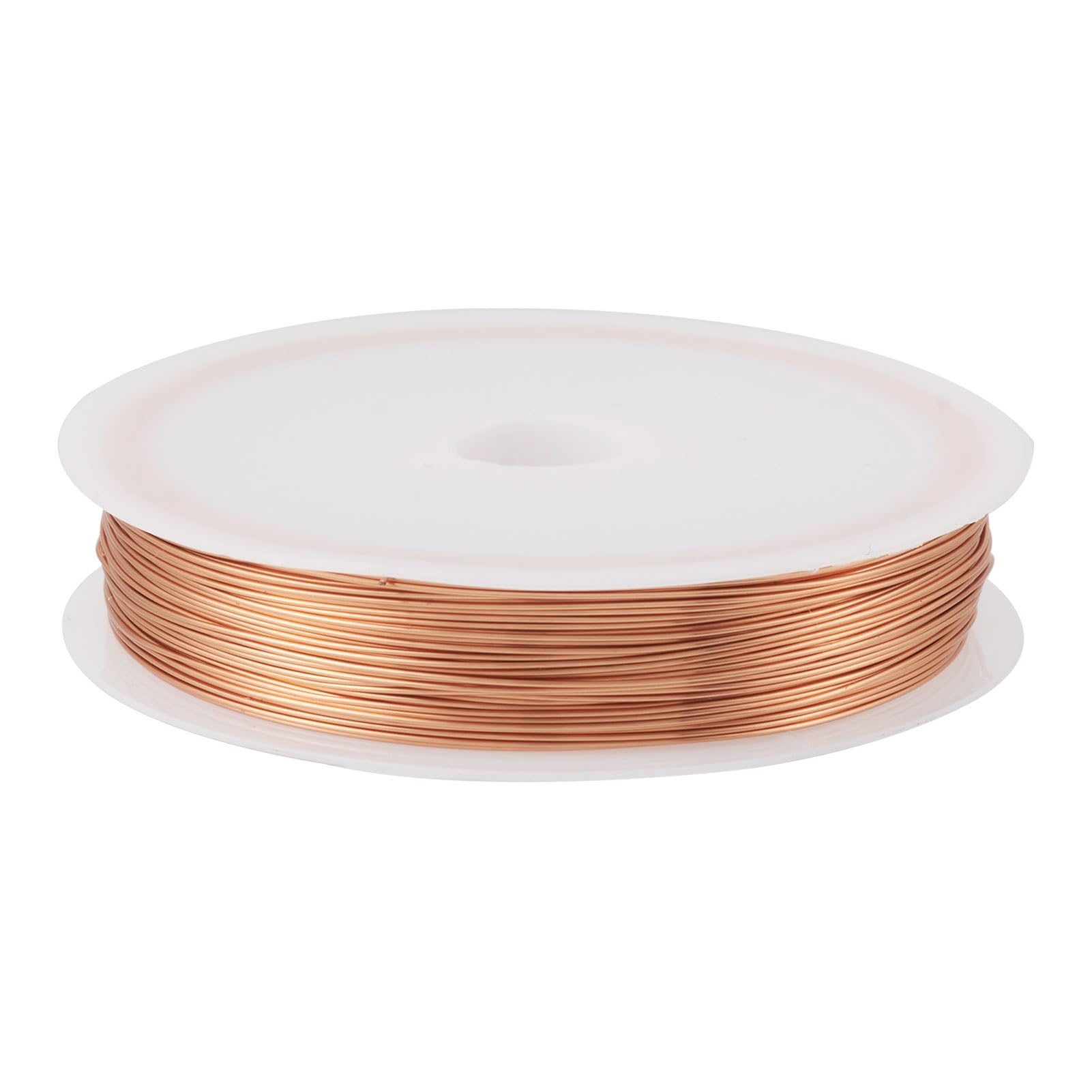 Spritewelry 0.4mm Raw Copper Wire Tarnish Resistant Copper Beading Wire Metal Craft Wire Gem Metal Wrap for Jewelry Wrapping Making Supplies Crafting 38m/roll — image 1