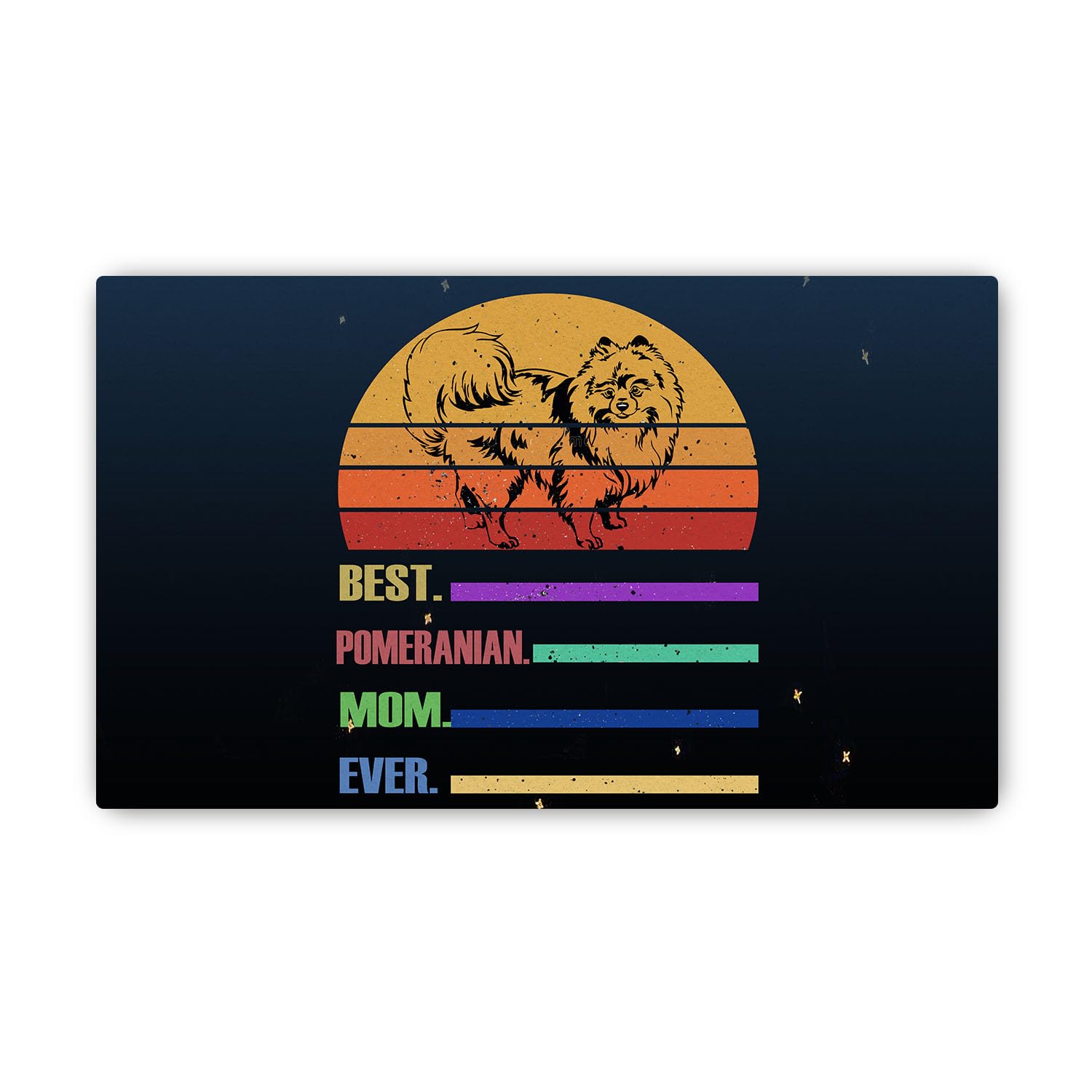 Best Pomeranian Mom Ever Doormat for Pomeranian Mom Pom Dog Mother's Day Mommy Mama Gifts Idea Funny Jokes Merch Indoor Outdoor Welcome Mat - 003