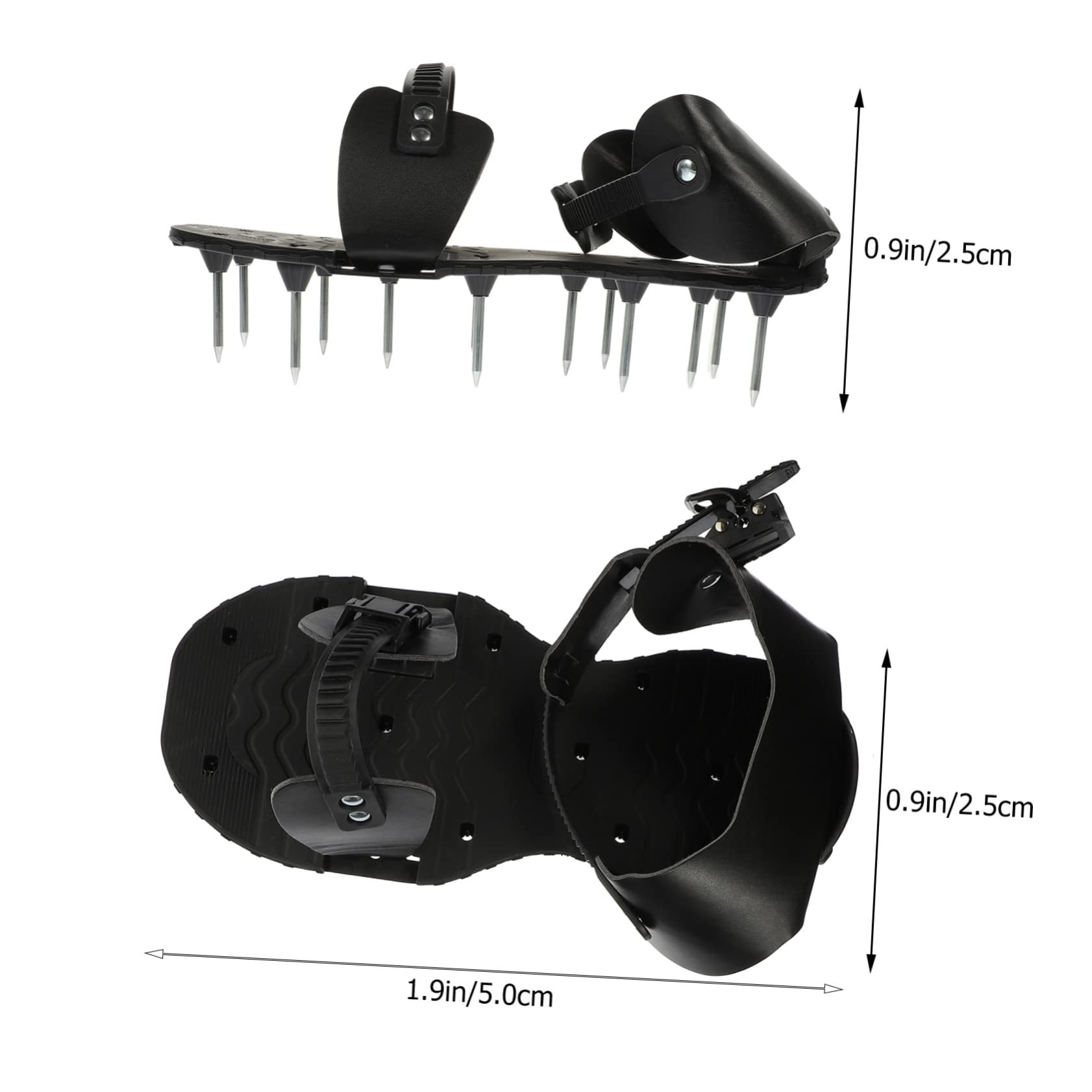 Hemobllo Sandalias Aireadoras para Césped y Jardín [Talla Única Ajustable] Clavos Resistentes para Aireación de Suelo y Mejora del Pasto, Calzado Práctico para Jardinería y Césped