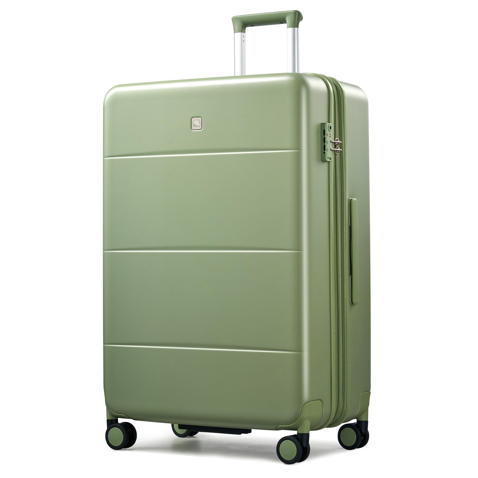 Hanke Expandable 26 Inch Luggage with Spinner Wheels, Hardside Large Suitcase, All-PC Hard Shell Travel Luggage, TSA Lock, Lightweight Durable Checked-Medium (Blackish Green, 93L) — view 13