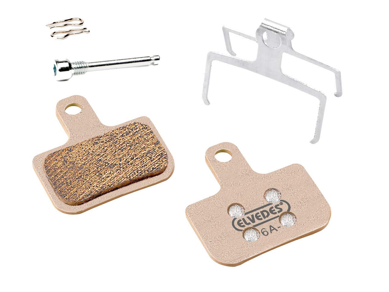 ELVEDES SRAM Level TL/Avid DB1/DB3 okładziny hamulcowe Cycle/MTB/E-Bike/MTB/ulica dla dorosłych, unisex, złoty, standardowy