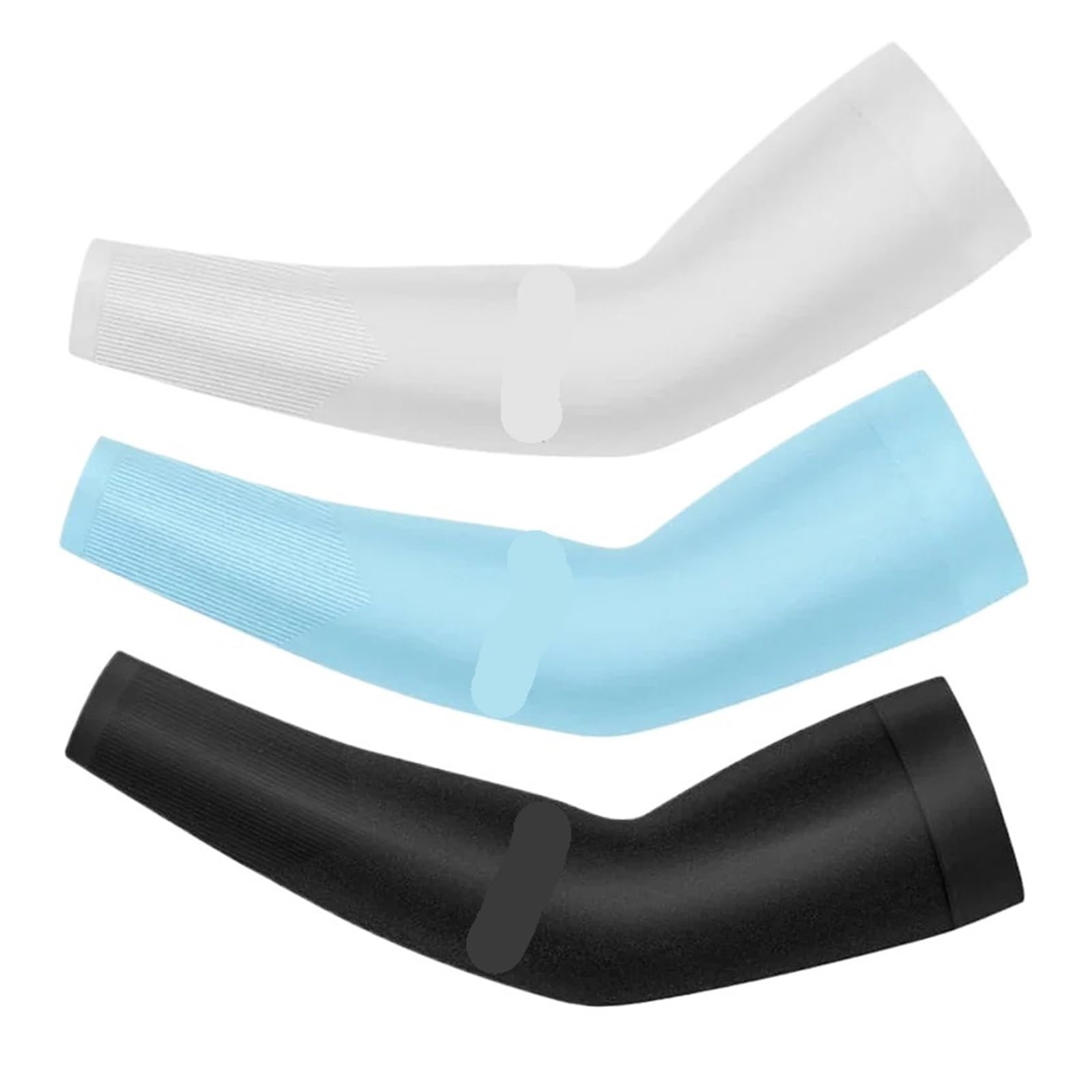 Genérico Mangas de brazo seda hielo for correr, pesca, viajes, ciclismo, protección solar, mangas largas