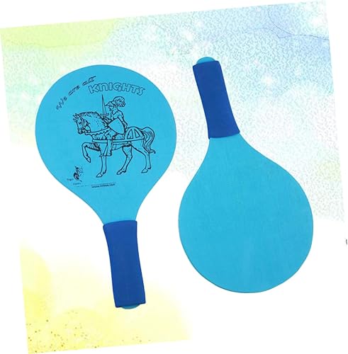 Miniatura 2 de 1 par de bádminton paleta de bádminton raqueta de suministro de raqueta al aire libre trinquete opcional niño madera
