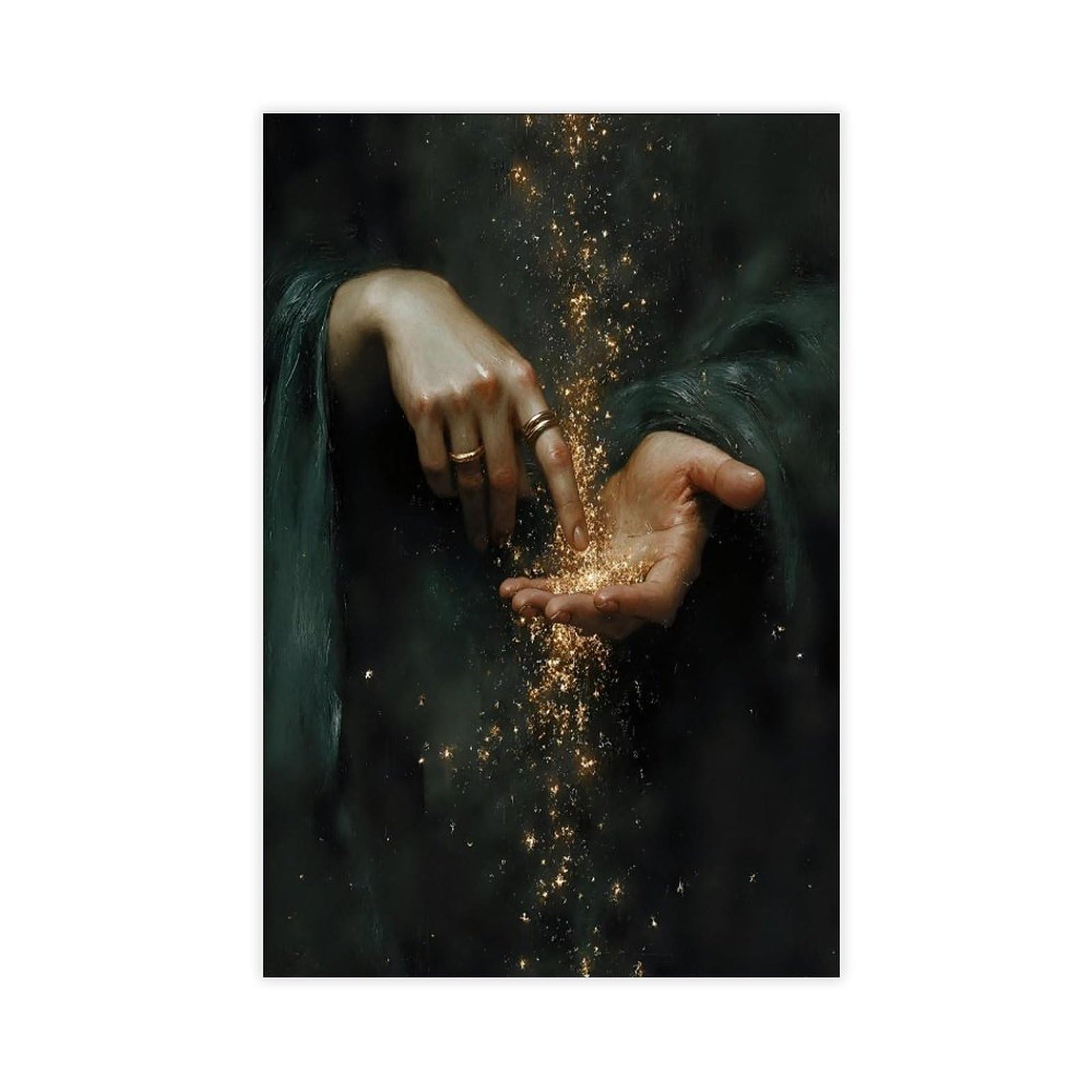 Bareronor Brown Magic Touch (2) Canvas Poster Bedroom Decor Landscape Office Room Decor Gift 12" L X 18" W
