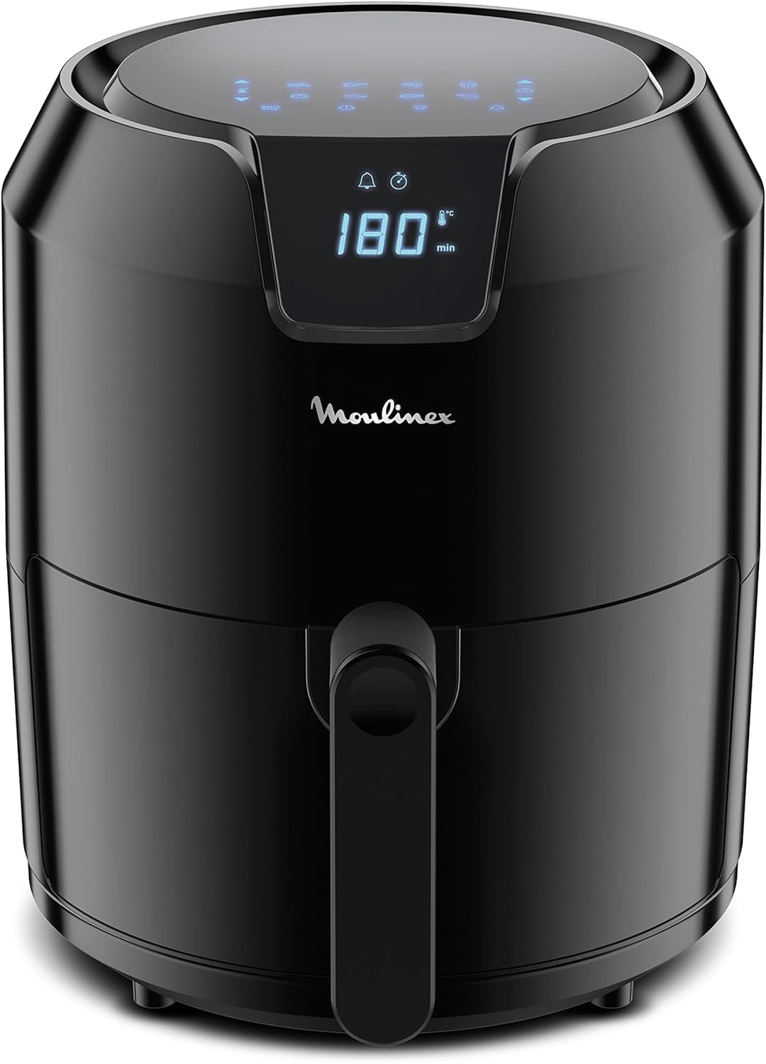 Moulinex Easy Fry Deluxe 4.2 L EZ4018 Freidora de Aire Sin Aceite, Revestimiento Antiadherente, Pantalla Digital Táctil, 8 Programas de Cocinado, Comidas Sanas, App 125 recetas, Hasta 6 Personas