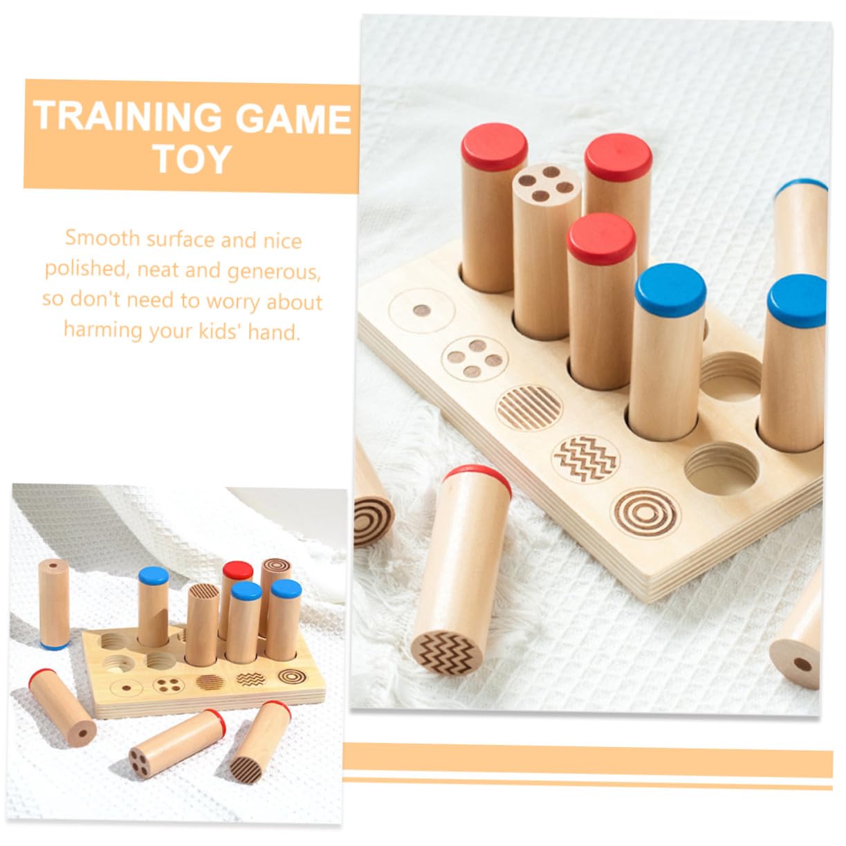 SUPVOX Cilindros de Sonido Educativos de Madera 1 Juego para Niños