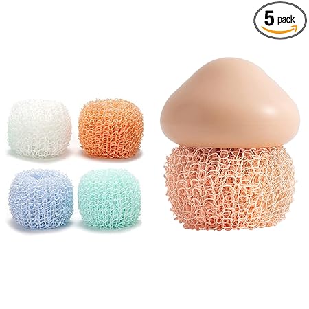 Nylon Sponges Scrubbing Pads Dish Washing Kitchen Gadgets Brush Accessories, Kitchen Sponge Removable Cleaning Sponges 5 Pack