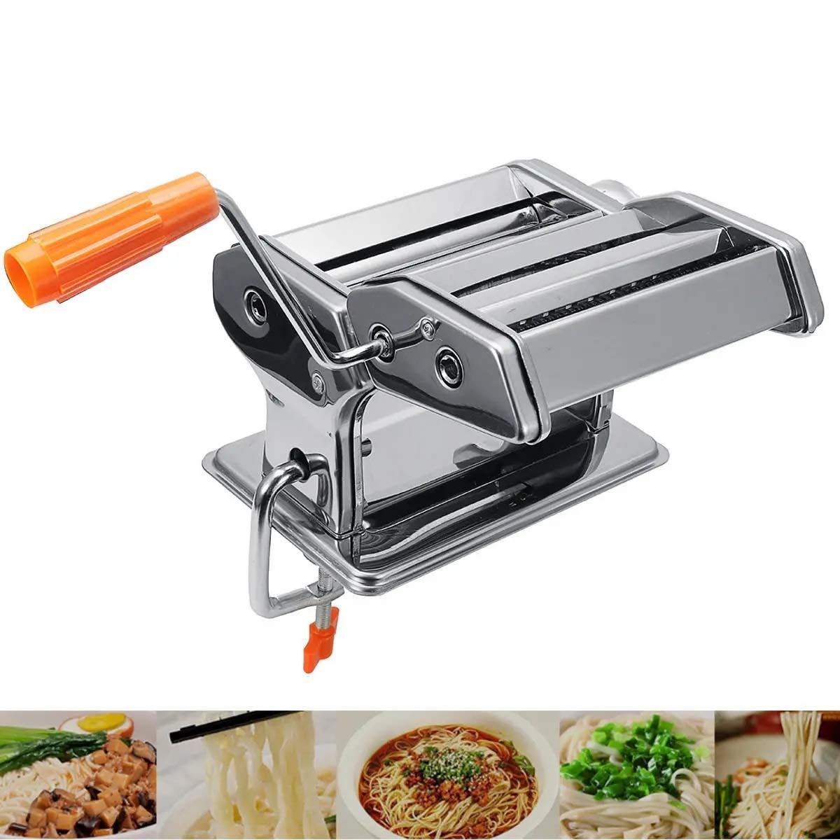 Professionelle Pasta Maker Maschine Edelstahl Frische Pasta Maker Roller Maschine Für Spaghetti Nudel Werkzeuge Kit Frische Cutter