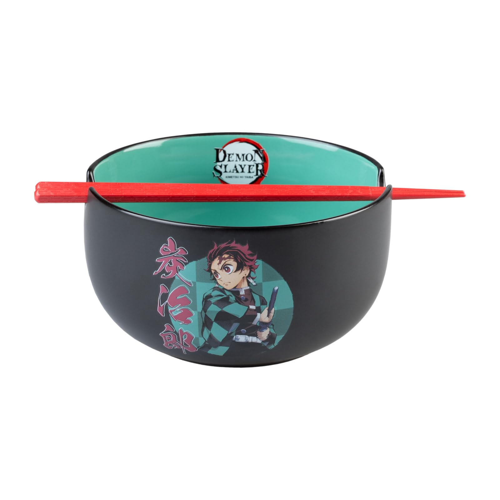 Grupo Erik Ciotola Ramen Demon Slayer - Ramen Bowl Kimetsu No Yaiba 900 ml, Ciotole Cucina Giapponese con Bacchette | Demon Slayer Gadget: Regalo Per fan