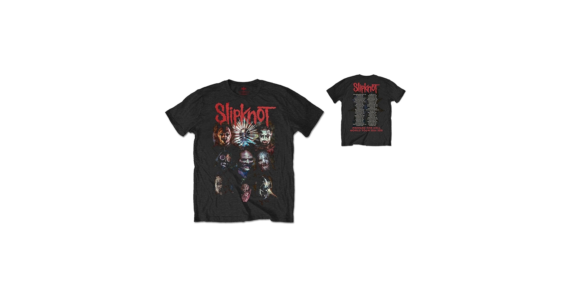 Slipknot Tシャツ 　ブラック　Prepare for Hell Slipknot Official Prepare for Hell Tour T Shirt (Black