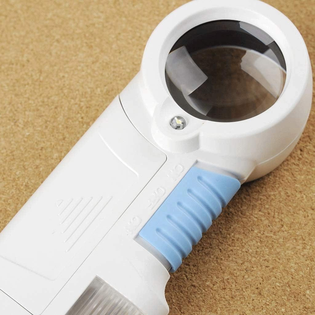 Lighted Magnifying Glass,8X Small Portable Loupe Magnifier with Light, for Jewelry, Diamonds, Gems, Coins