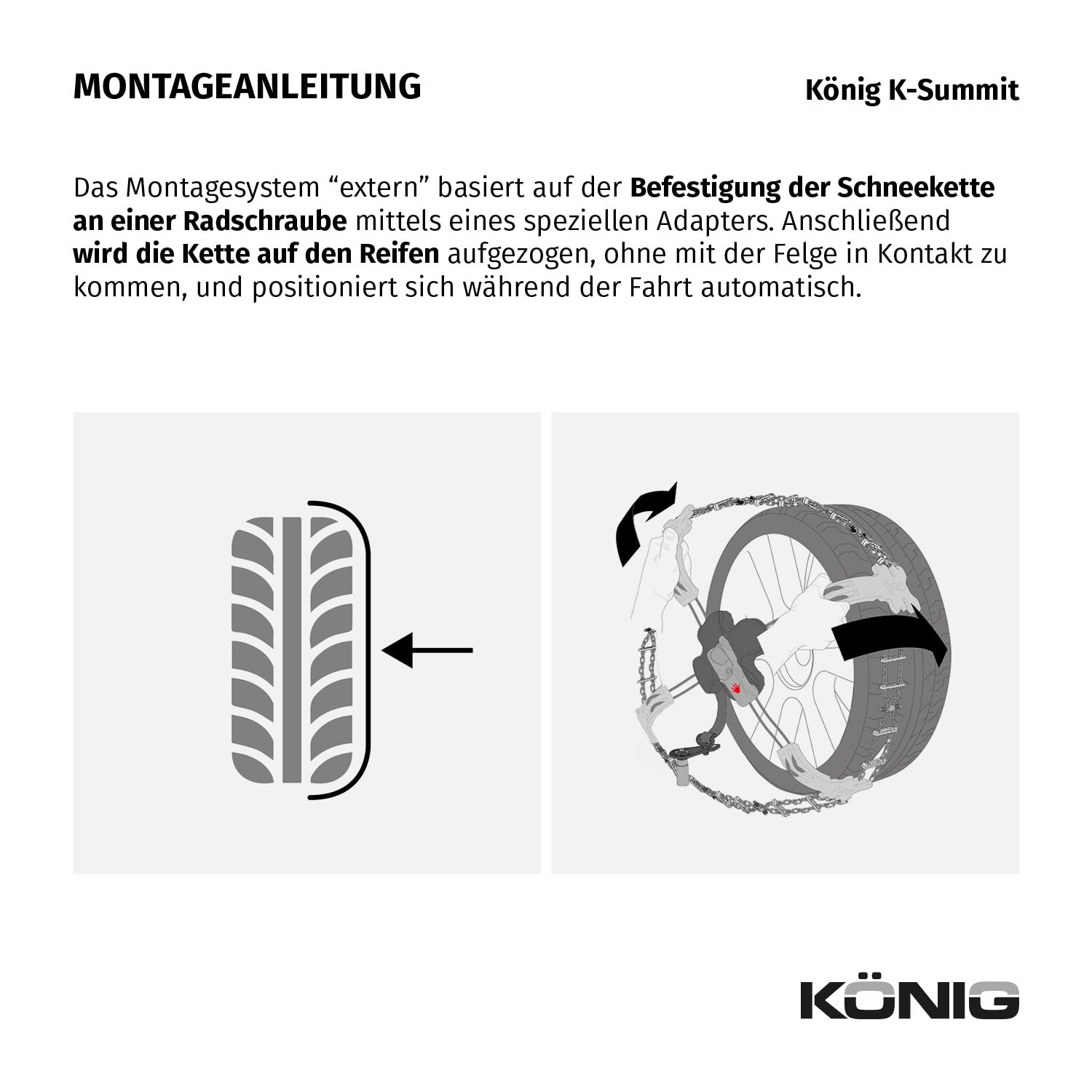 KÖNIG K-Summit K33 - Schneeketten