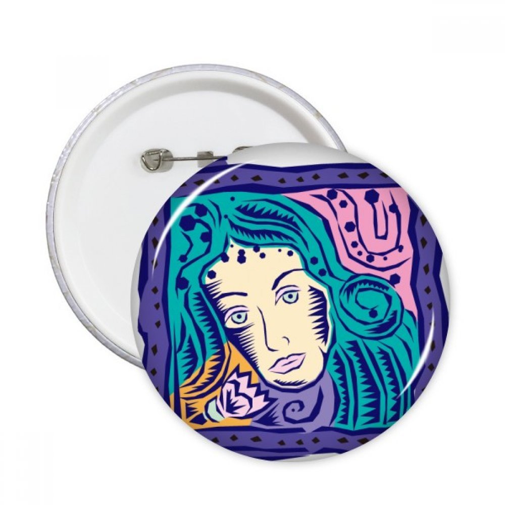 Pins Vierge Mexique lot de 5 badges XL, idée cadeau originale pour customisation textile