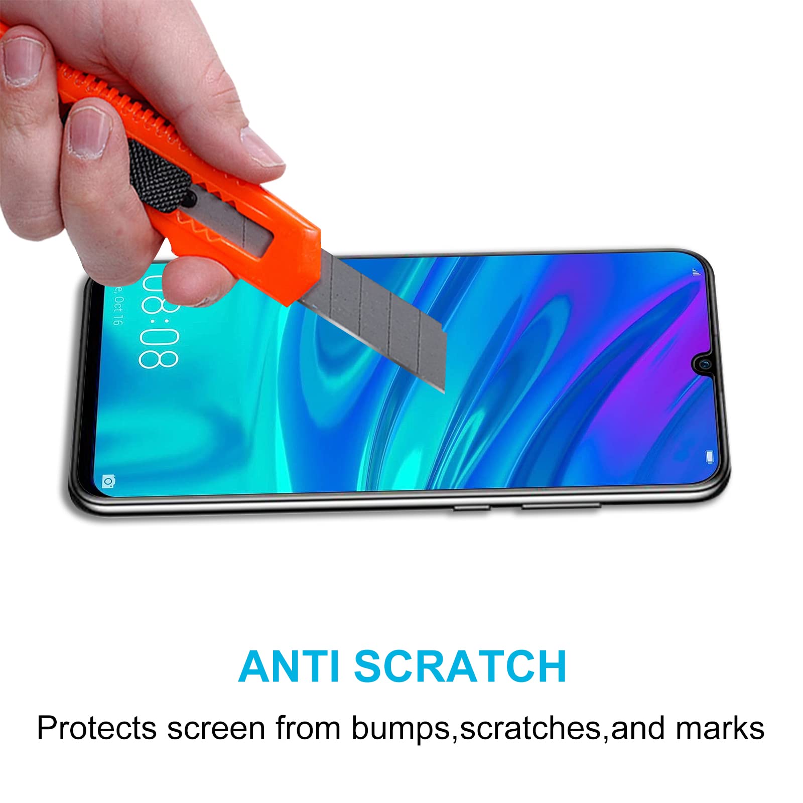 Didisky Vetro Temperato Per Honor 90 Lite: 3+2 Pellicole Protettive (3 Schermo + 2 Fotocamera), 9H, Anti-impronta - 2
