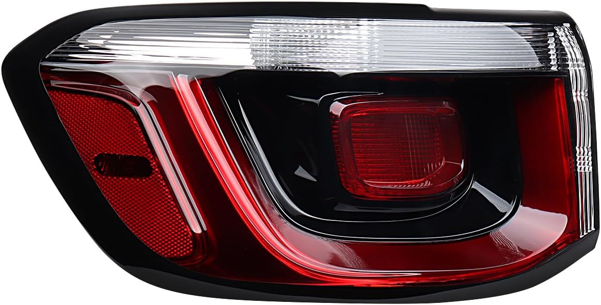 Astra Depot Compatible with 2021-2026 Jeep Compass 3-Pin 2X Tail Light Outer Rear LED + Halogen OE CH2804124, 68417081AD, 68417080AA, 68417080AC IP67 Running Brake Side Marker Turn Signal Lamp